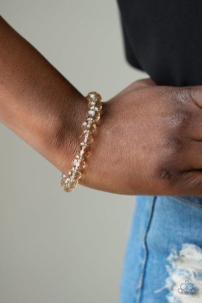 Crystal Candelabras - Brown bracelet