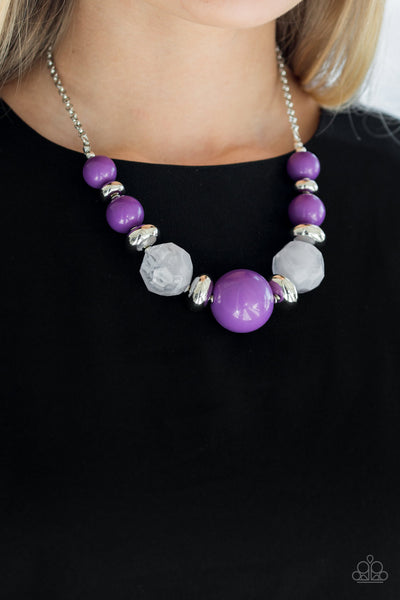 Daytime Drama - Purple necklace