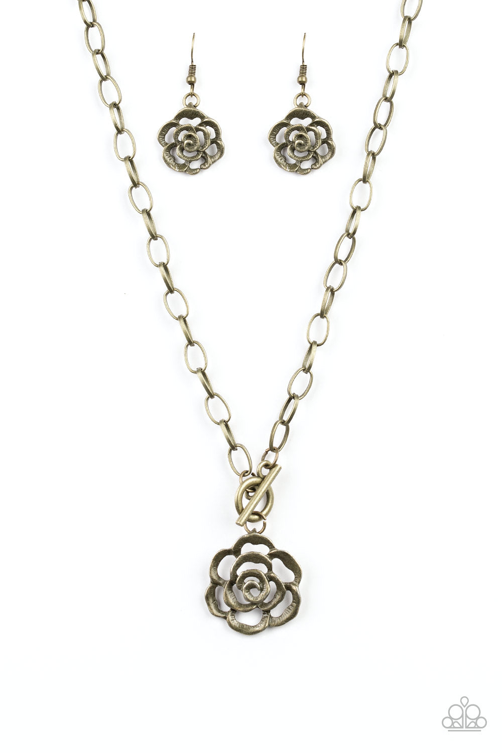 Beautifully In Bloom - Brass necklace