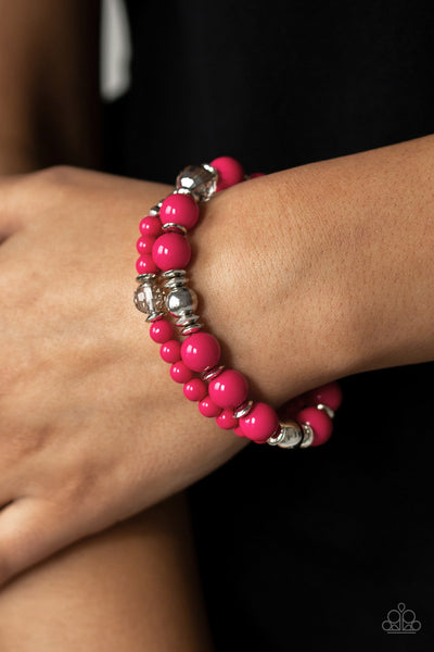 Colorful Collisions - Pink bracelet