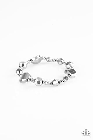 Starry-Eyed Elegance - Silver bracelet