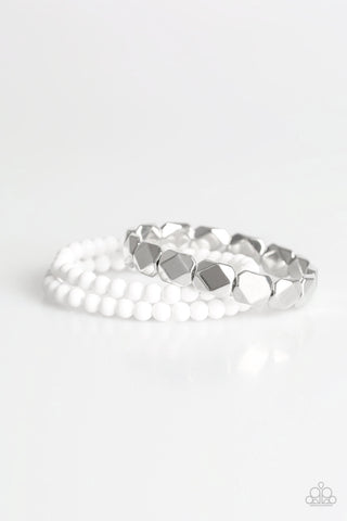 Fiesta Flavor - White bracelet