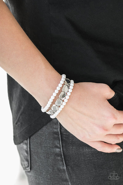 Fiesta Flavor - White bracelet