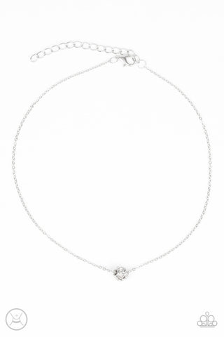 Modest Shine - White necklace