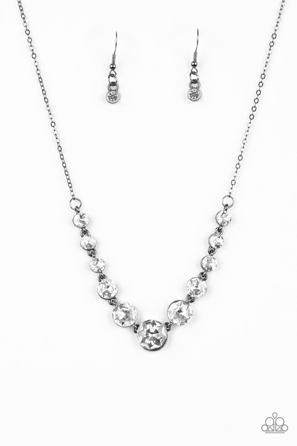 Leading Socialite - Black gunmetal Necklace