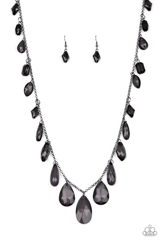 GLOW And Steady Wins The Race - Black necklace