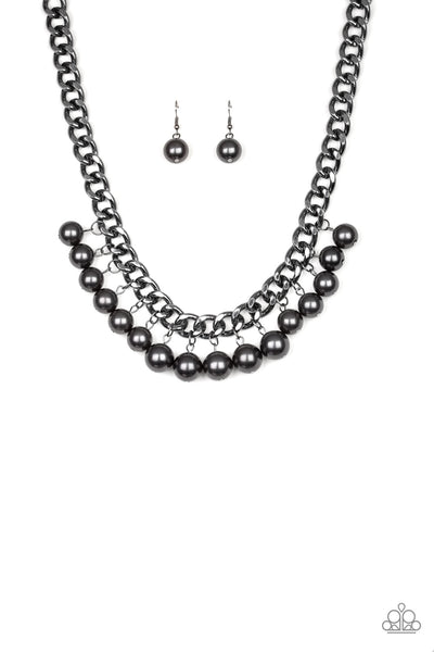 Get Off My Runway - Black gunmetal Necklace