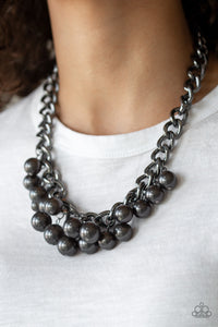 Get Off My Runway - Black gunmetal Necklace