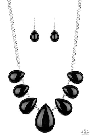 Drop Zone - Black necklace