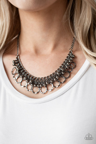 Ring Leader Radiance - Black gunmetal necklace