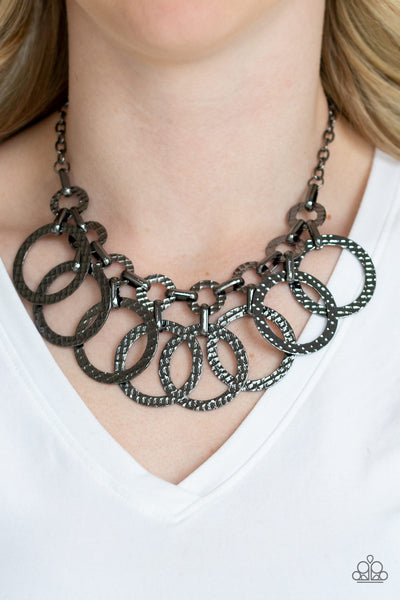 Jammin Jungle - Black Gunmetal Necklace