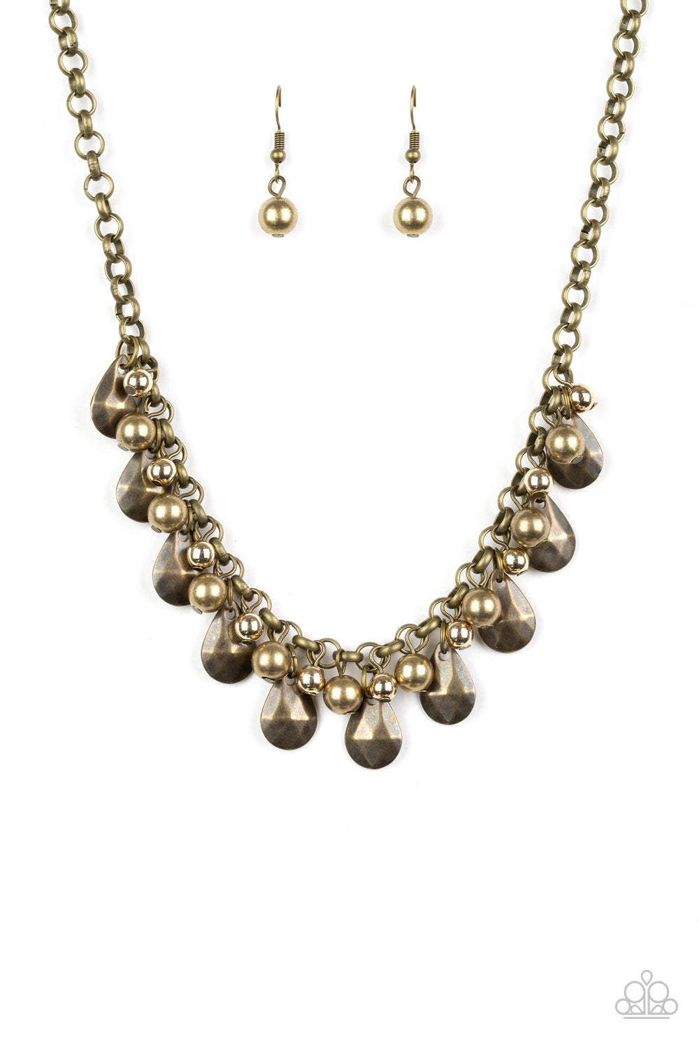 Stage Stunner - Brass necklace