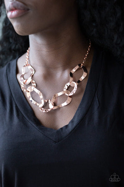 Capital Contour - Copper necklace