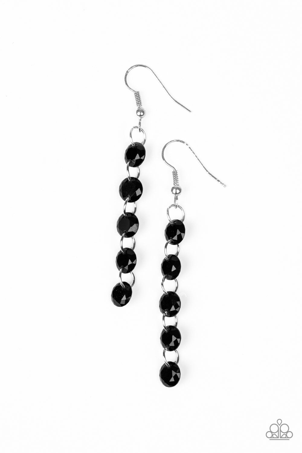 Trickle-Down Effect - Black earrings