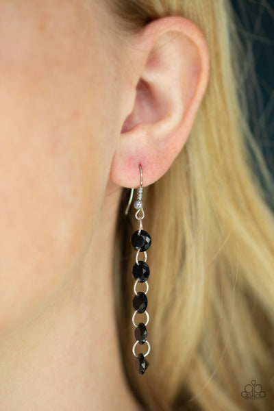 Trickle-Down Effect - Black earrings