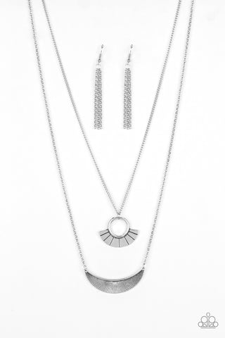 Tribal Trek - Silver Necklace