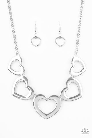 Hearty Hearts - Silver necklace