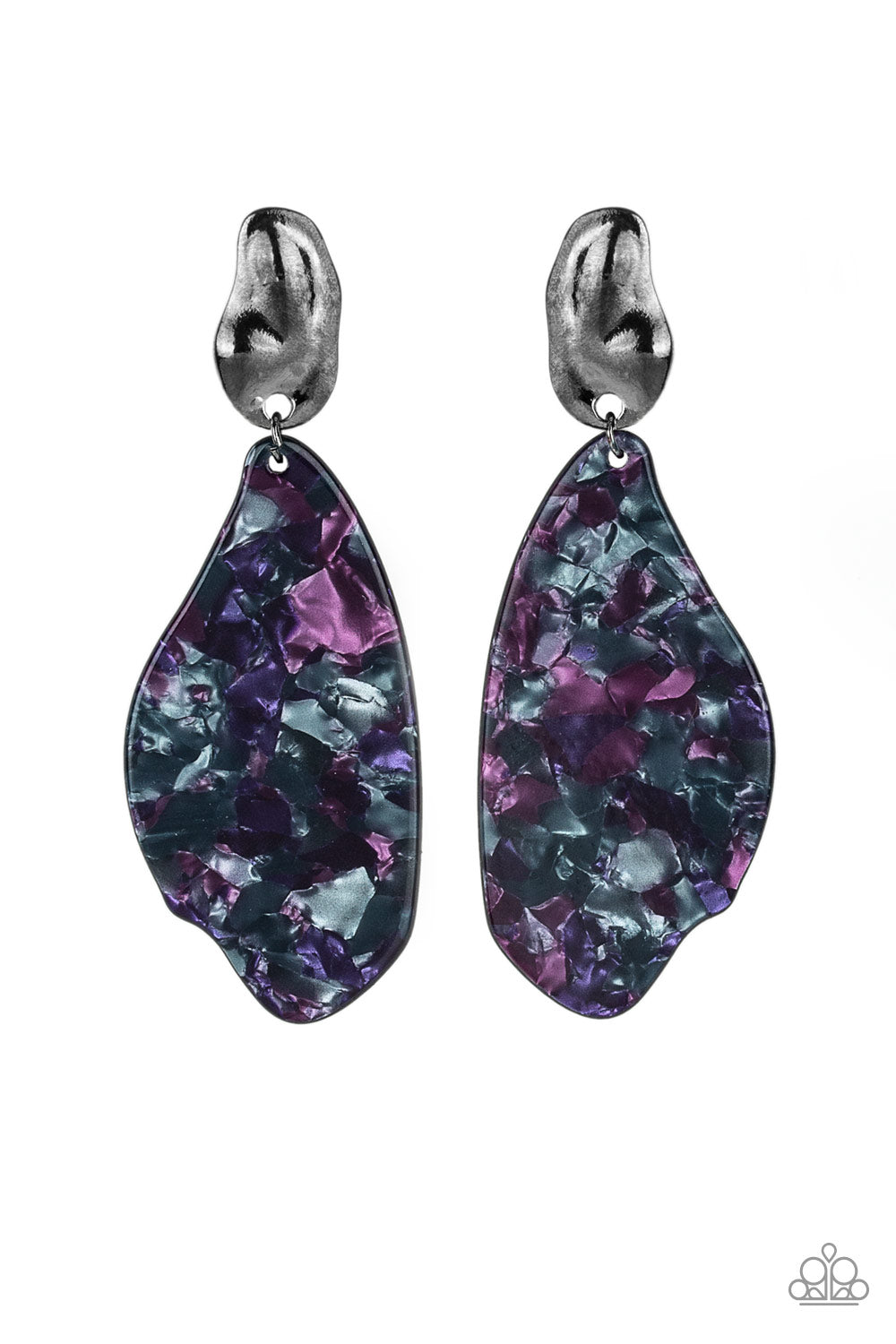 Fish Out Of Water - Purple earrings