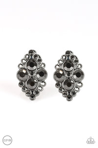 City Gardens - Black earrings clip-ons