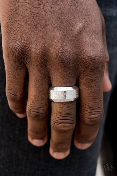 Checkmate silver ring urban mens collections