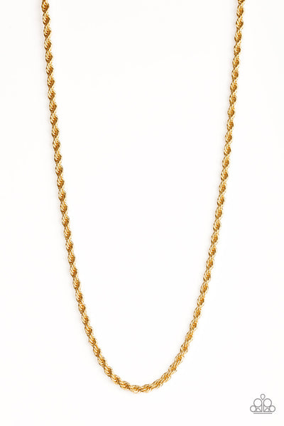 Double Dribble - Gold necklace urban mens collections