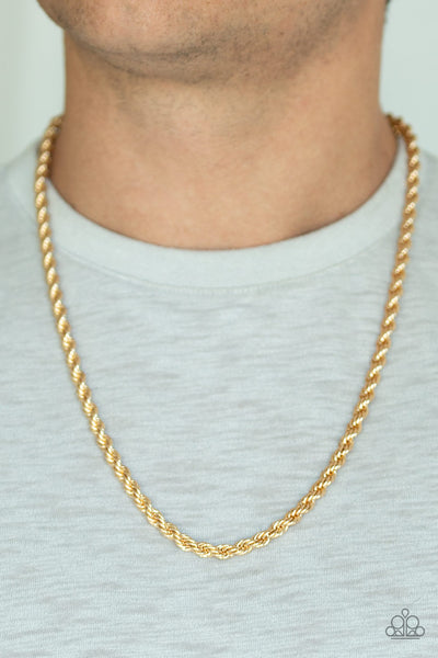 Double Dribble - Gold necklace urban mens collections