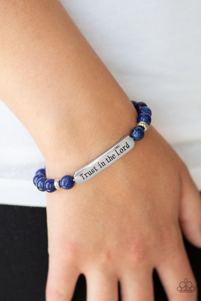 Trust Always - Blue bracelet