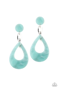 Beach Oasis - Blue earrings