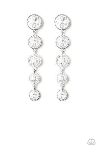 Drippin In Starlight - White earrings