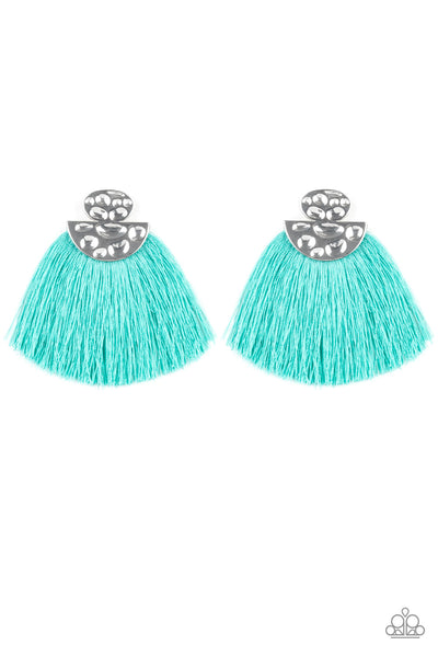 Make Some PLUME - Blue earrings