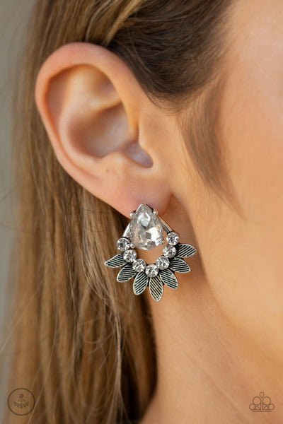 Crystal Canopy - White Earring