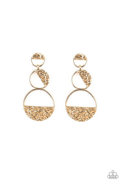 Triple Trifecta - Gold earrings