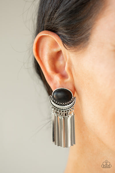 Monsoon Season - Black earrings