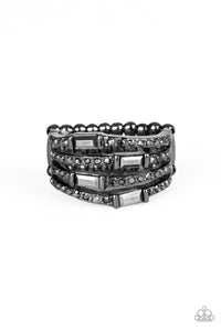 Royal Reflections - Black gunmetal ring