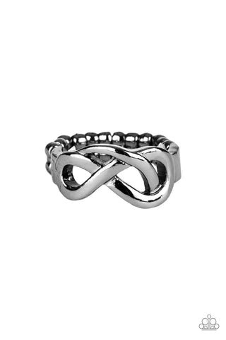 Infinitely Industrial - Black gunmetal ring