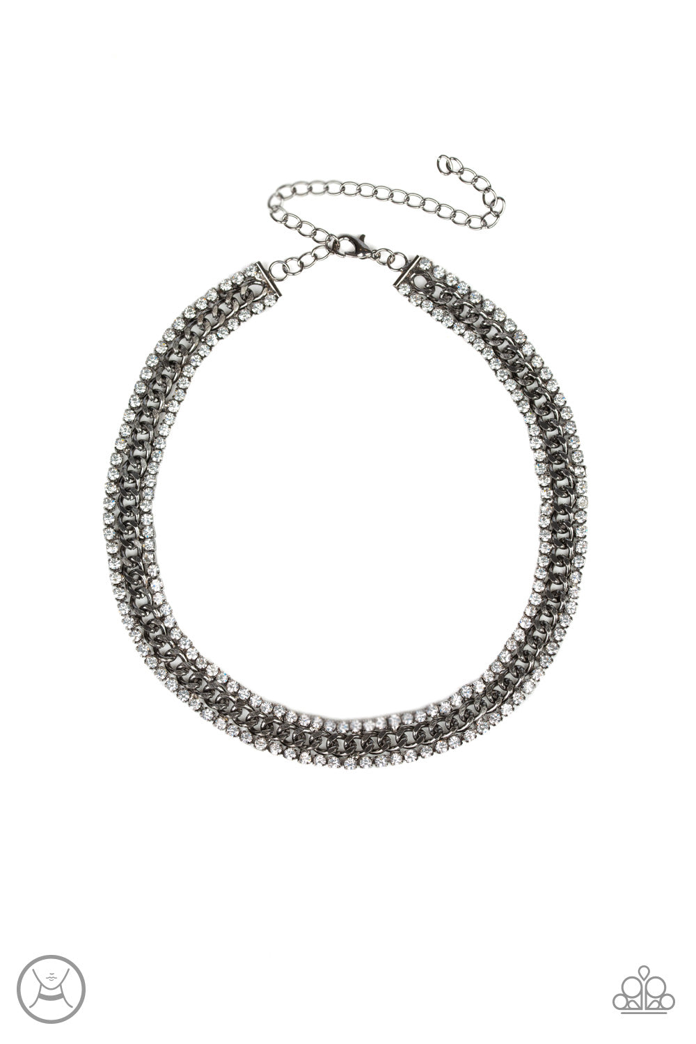 Empo-HER-ment - Black gunmetal necklace