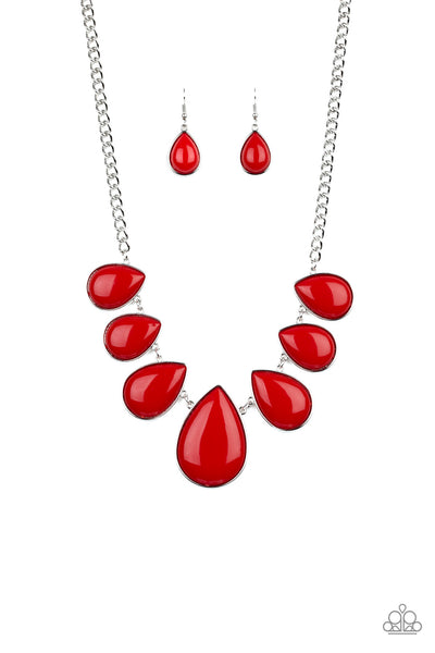 Drop Zone - Red necklace