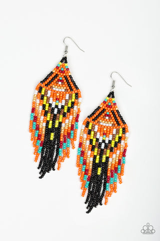 Boho Blast - Black earrings multi