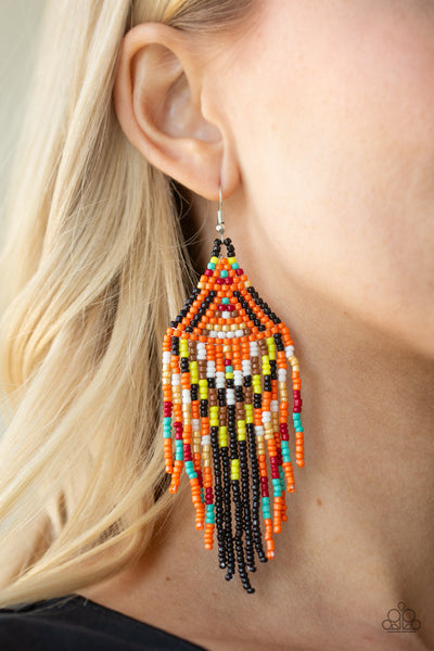 Boho Blast - Black earrings multi