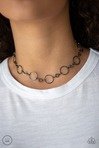 Simply City Slicker - Black gunmetal necklace