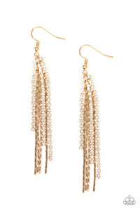 Red Carpet Bombshell - Gold Earrings