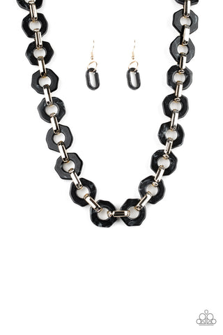 Fashionista Fever - Black necklace