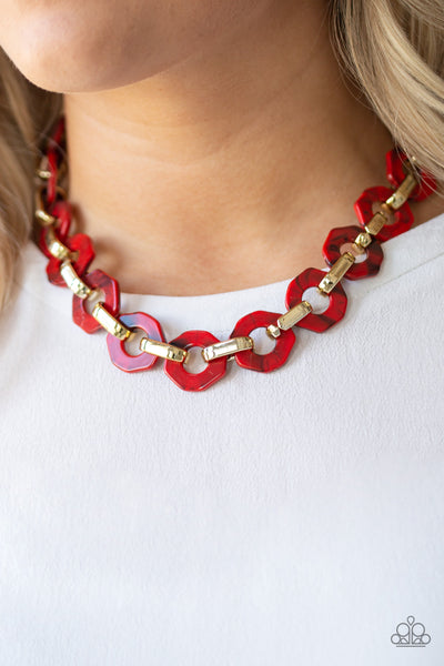 Fashionista Fever - Red necklace