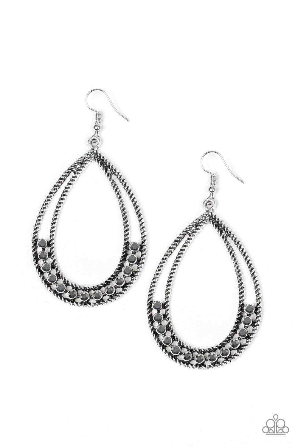 Glitz Fit - Silver Earrings