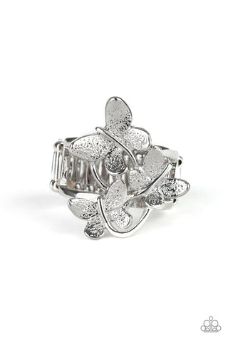 Full Of Flutter - Silver ring