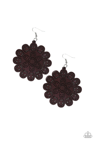 Coachella Cabaret - Brown earrings