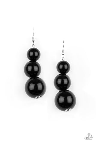 Material World - Black earrings