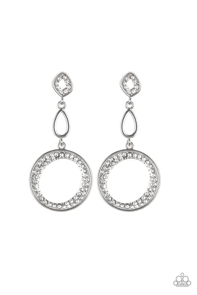 On The Glamour Scene - White earrings