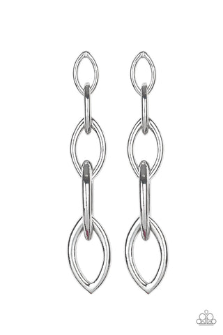 Street Spunk - Silver earrings