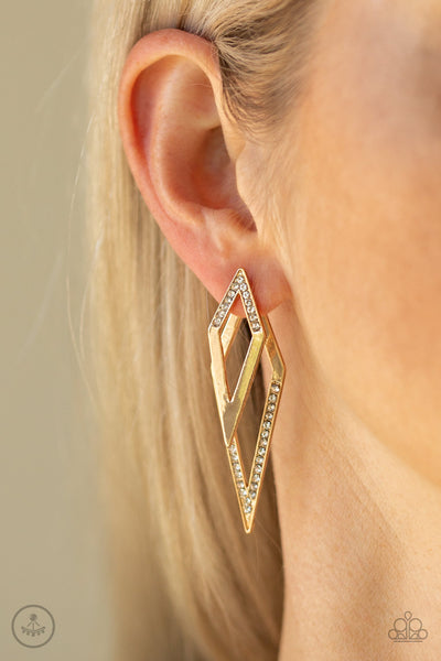 Point-BANK - Gold earrings